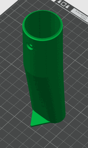 3D printed side mast mount