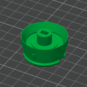 3D printed vane axle part
