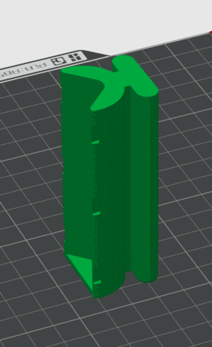 3D printed mast dock