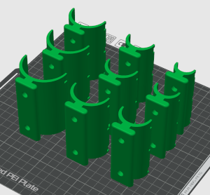 3D printed mast dock