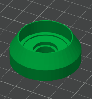 3D printed vane support up part