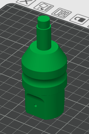 3D printed anemometer pcb housing part