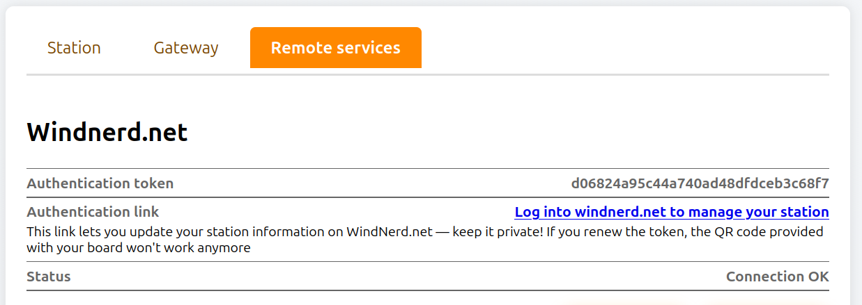 Authentication link
