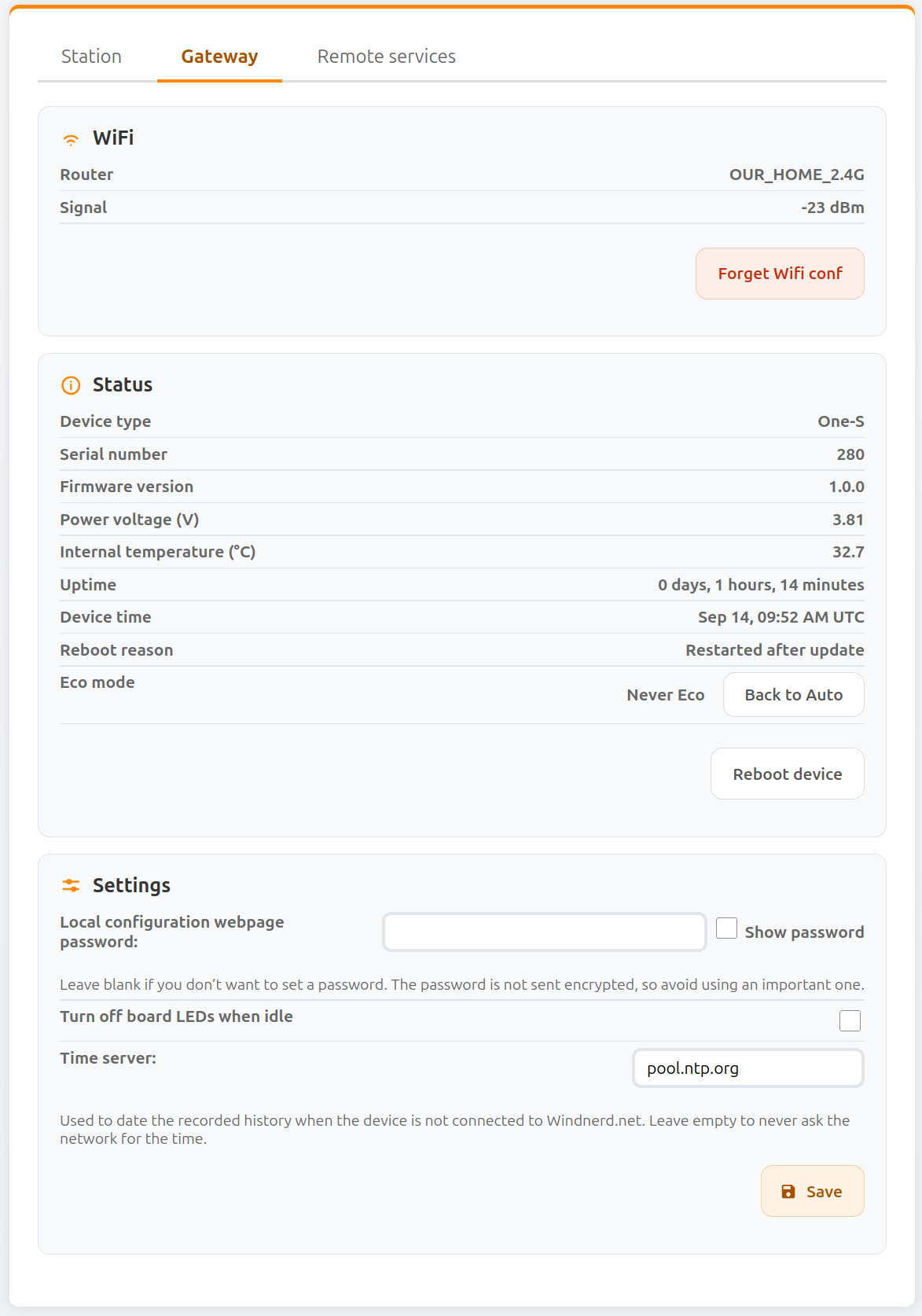 Gateway tab