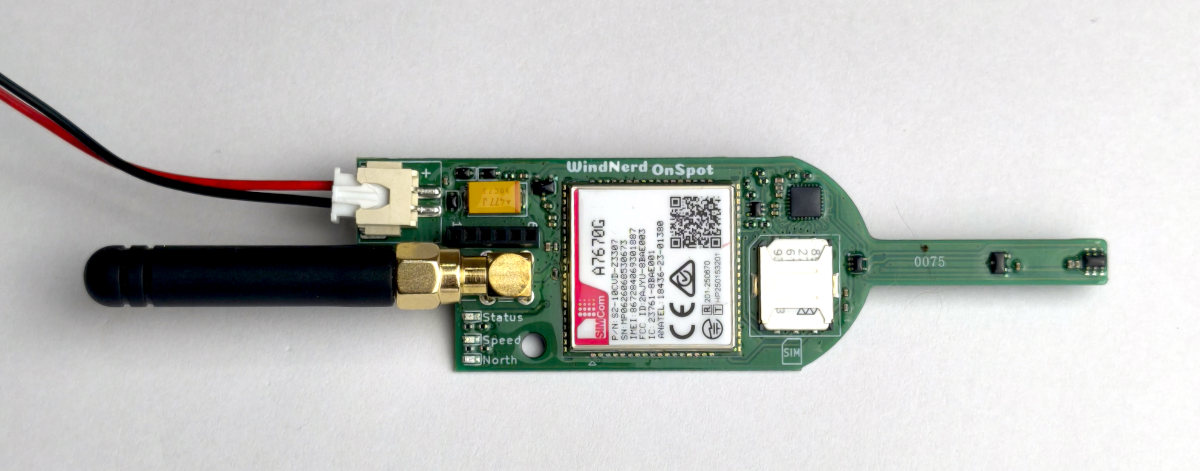 WindNerd OnSpot sensor board